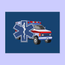 EMS Ambulance postcards