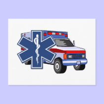 EMS Ambulance postcards