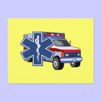 EMS Ambulance postcards