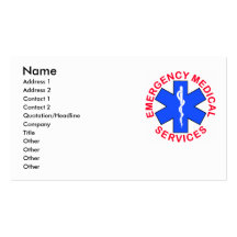 EMS EMT Contact Card Business Card