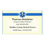 EMS / EMT Contact Card Business Card Template