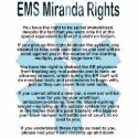 EMS Miranda Rights photo sculptures by RealSlogans EMS Miranda Rights photo sculptures