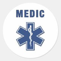 EMS ParaMedic Star of Life Sticker
