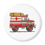EMS Rescue Van Ambulance Fire Truck Magnets