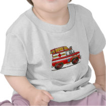 EMS Rescue Van Ambulance Fire Truck T-shirts