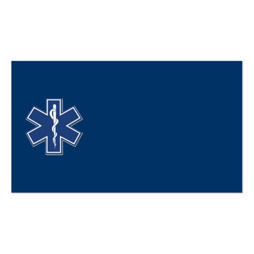 EMS Star of Life Business Card Templates