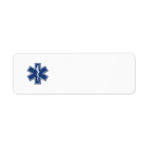 EMS Star of Life Custom Return Address Labels