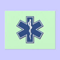 EMS Star of Life postcards