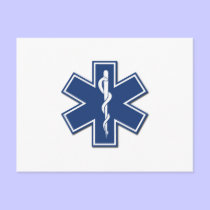 EMS Star of Life postcards