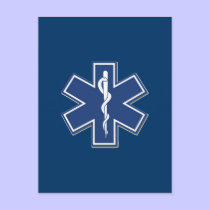 EMS Star of Life postcards