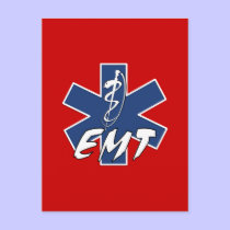 EMT Active Star of Life postcards