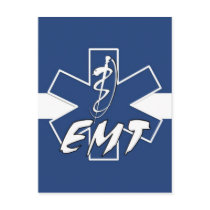 EMT Active Star of Life Post Card