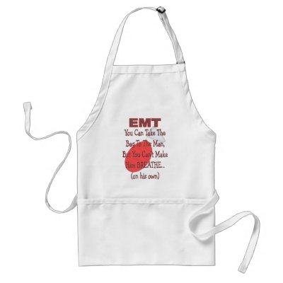 EMT "Bag to the Man" Hilarious Gift Ideas Apron