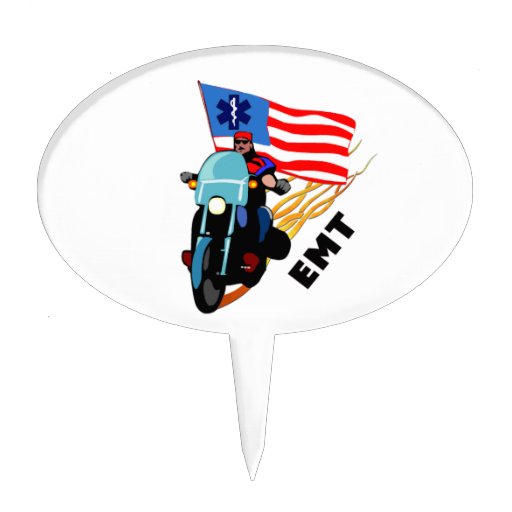 EMT Biker Cake Topper