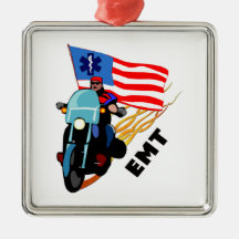 EMT Biker Ornaments