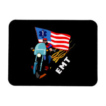 EMT Biker Vinyl Magnet