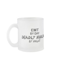 EMT Deadly Ninja by Night Coffee Mugs
