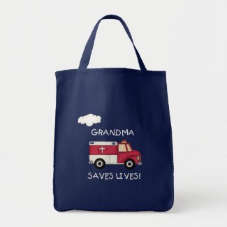 EMT Grandma Saves Lives T-shirts and Gifts bag