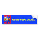 emt, Making a Difference bumpersticker