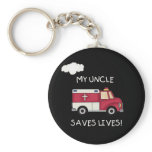 EMT My Uncle Saves Lives Key Chains