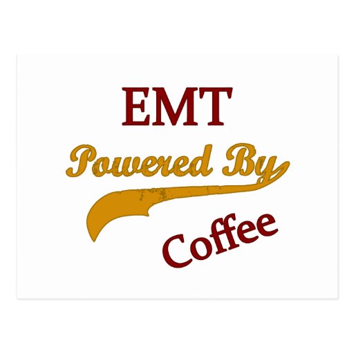 EMT Powered By Coffee Postcards