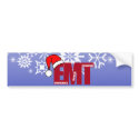 EMT SANTA - CHRISTMAS EMERGENCY MEDICAL TECHNICIAN bumper stickers