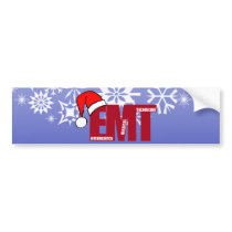 EMT SANTA - CHRISTMAS EMERGENCY MEDICAL TECHNICIAN bumper stickers by medicalpeople EMT SANTA - CHRISTMAS EMERGENCY MEDICAL TECHNICIAN bumper stickers