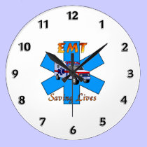 EMT Saving Livers wall clocks
