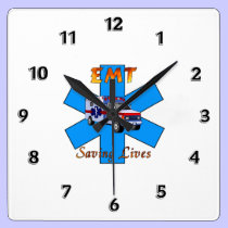 EMT Saving Livers wall clocks