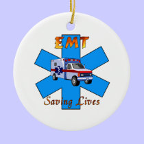 EMT Saving Lives ornaments
