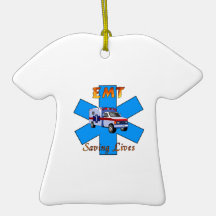 EMT Saving Lives Christmas Ornaments