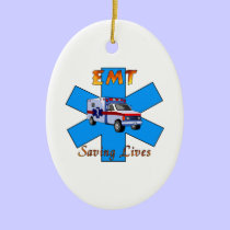 EMT Saving Lives ornaments