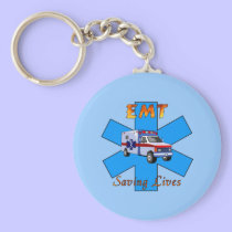 EMT Saving Lives keychains