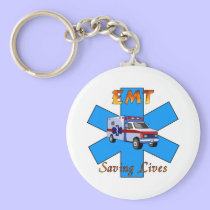 EMT Saving Lives keychains