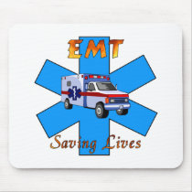 EMT Saving Lives mousepads