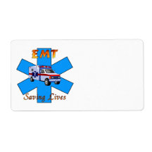 EMT Saving Lives Shipping Labels
