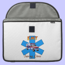 EMT Saving Lives macbook sleeves