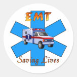EMT Saving Lives Stickers