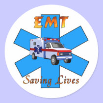 EMT Saving Lives stickers