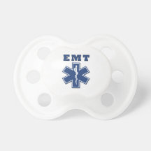 EMT Star of Life Baby Pacifiers
