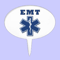 EMT Star Of Life cake picks