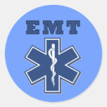 EMT Star of Life Round Stickers