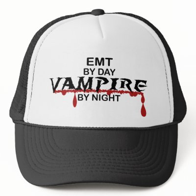 EMT Vampire by Night Mesh Hats by poorrichards