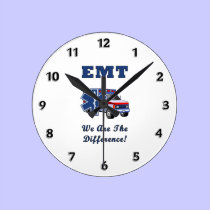 EMT's Are The Difference wall clocks