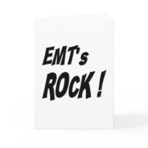 EMT's Rock! Greeting Card by TShirtDotCom EMT's Rock! Greeting Card