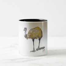 Emu in Watercolour Mug