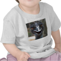 Emu saying HI! Open beak big brown eyes picture Shirt