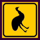 Emu Xing Sign Poster