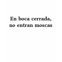 En boca cerrada, no entran moscas t-shirts