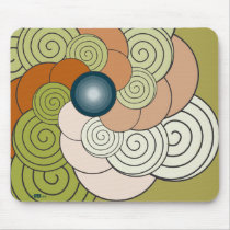 En Espiral verde teja. Mousepad by arraias En Espiral verde teja. Mousepad